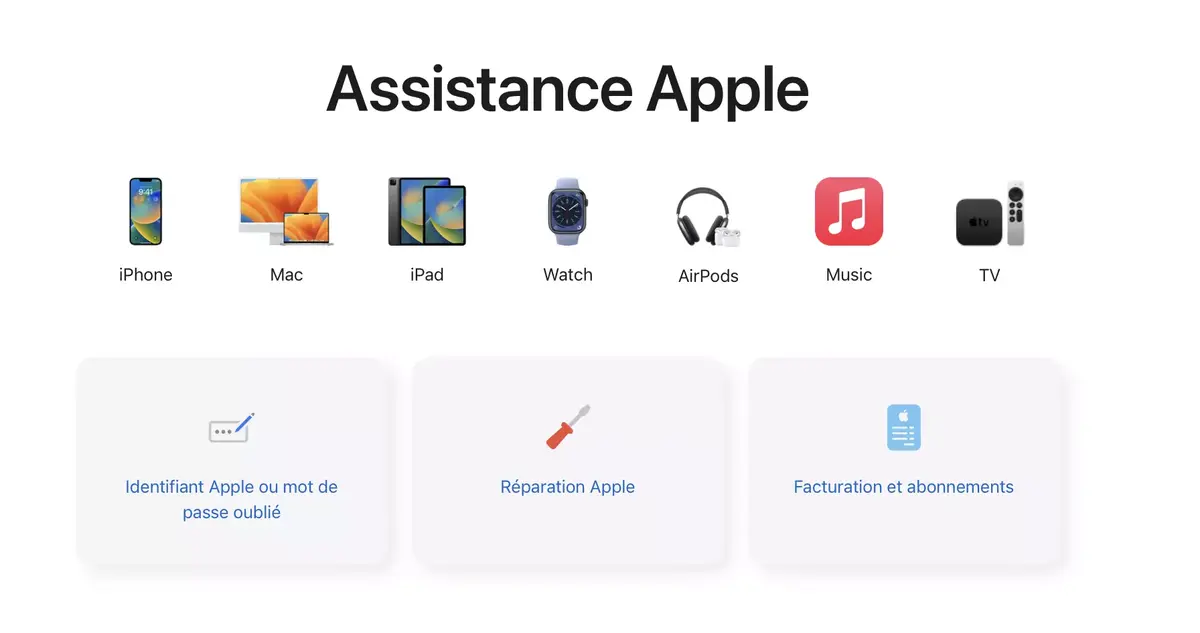 L'app Assistance Apple est accessible à plus d'une centaine de régions supplémentaires