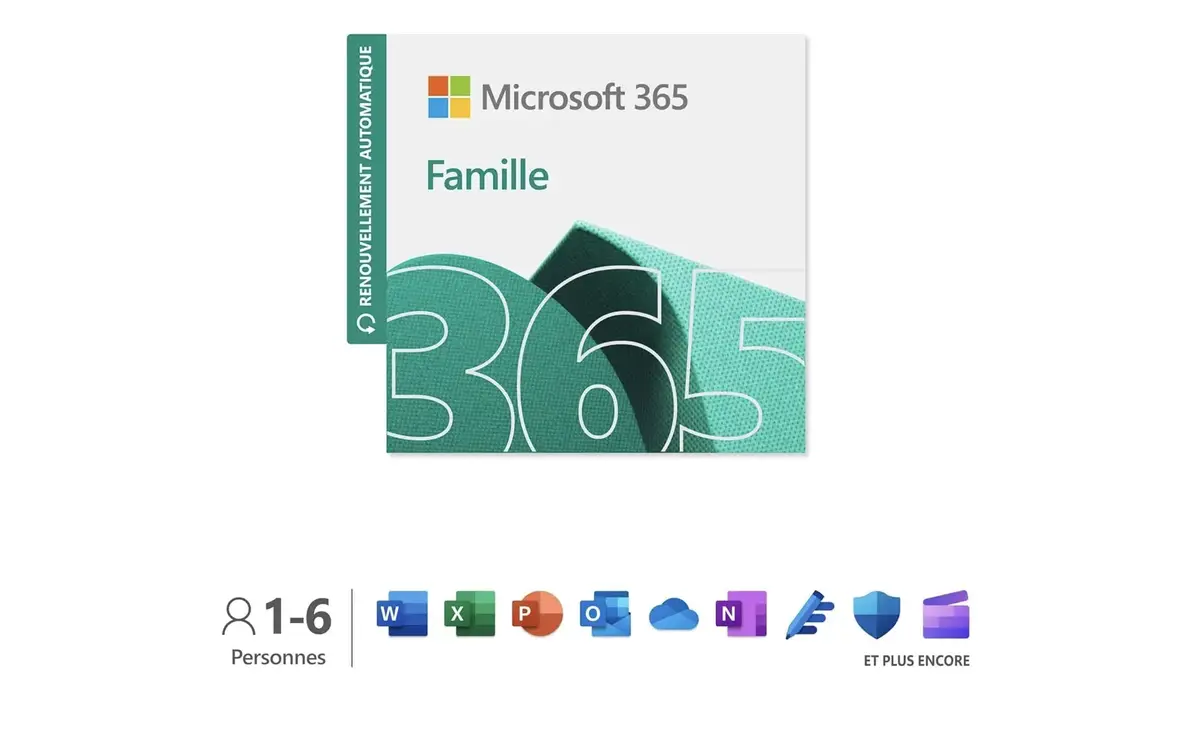 Microsoft 365 Famille Prime Day prix le plus bas promo