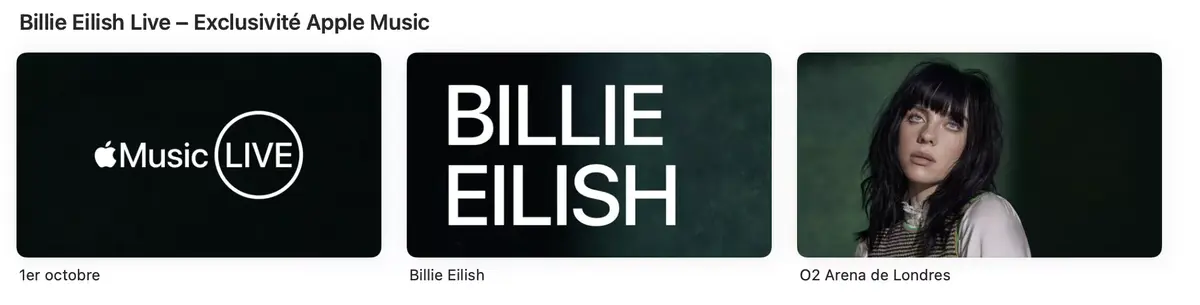 Apple Music Live : Billie Eilish en exclu le 1er octobre