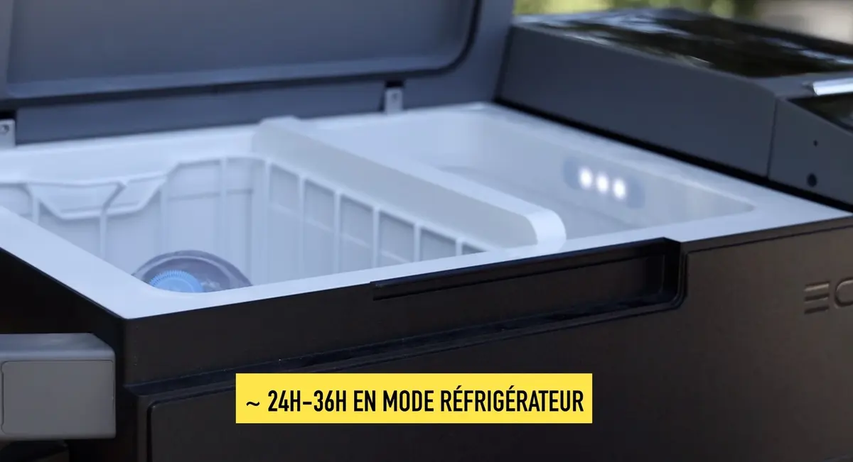 Test EcoFlow Glacier : frigo, congélateur, et machine à glaçons portable connectée !