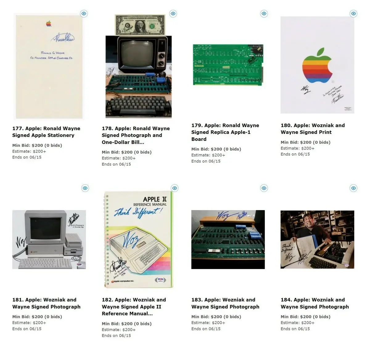 De nombreux produits "vintage" d'Apple mis en vente à partir de 200 dollars (et beaucoup plus...)