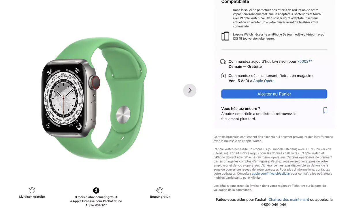 A l'approche des nouveaux modèles, l'Apple Watch Edition est presque épuisée