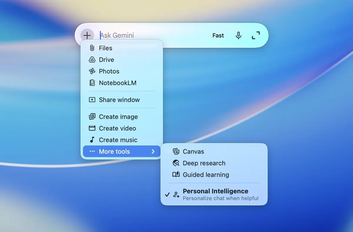 L'app Gemini d&eacute;barque sur Mac&nbsp;!