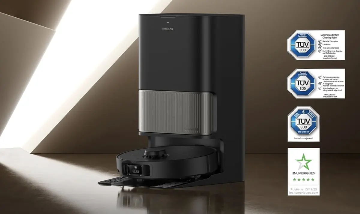 Dreame L40s Pro Ultra&nbsp;: le robot aspirateur-laveur &agrave; eau chaude tombe &agrave; 499 euros pour le Prime Day