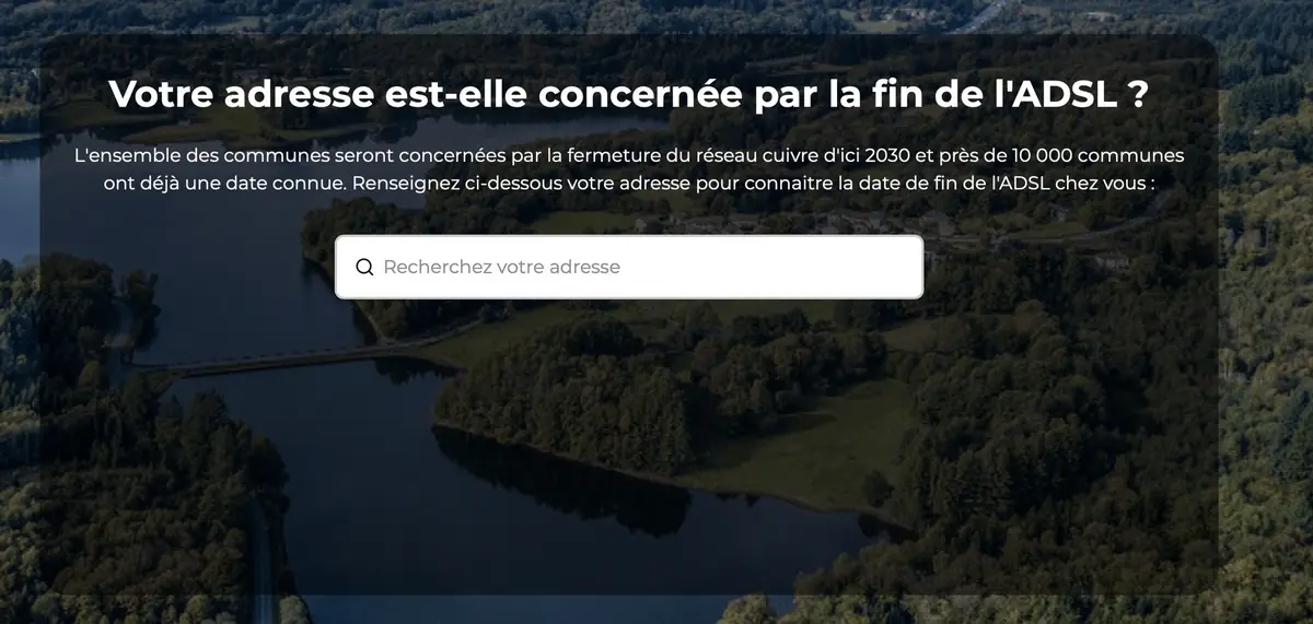 Free lance un site pour savoir quand l'ADSL sera coupé chez vous