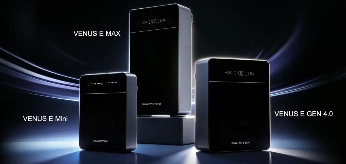 Marstek pr&eacute;sente ses nouvelles batteries solaires VENUS E Mini, Venus E 4.0 et Venus E Max&nbsp;!