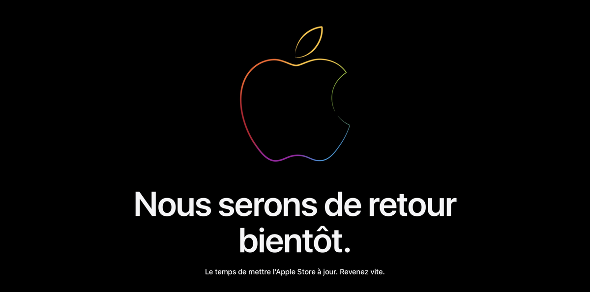 L’Apple Store en ligne est fermé ! (pour préparer son Black Friday)