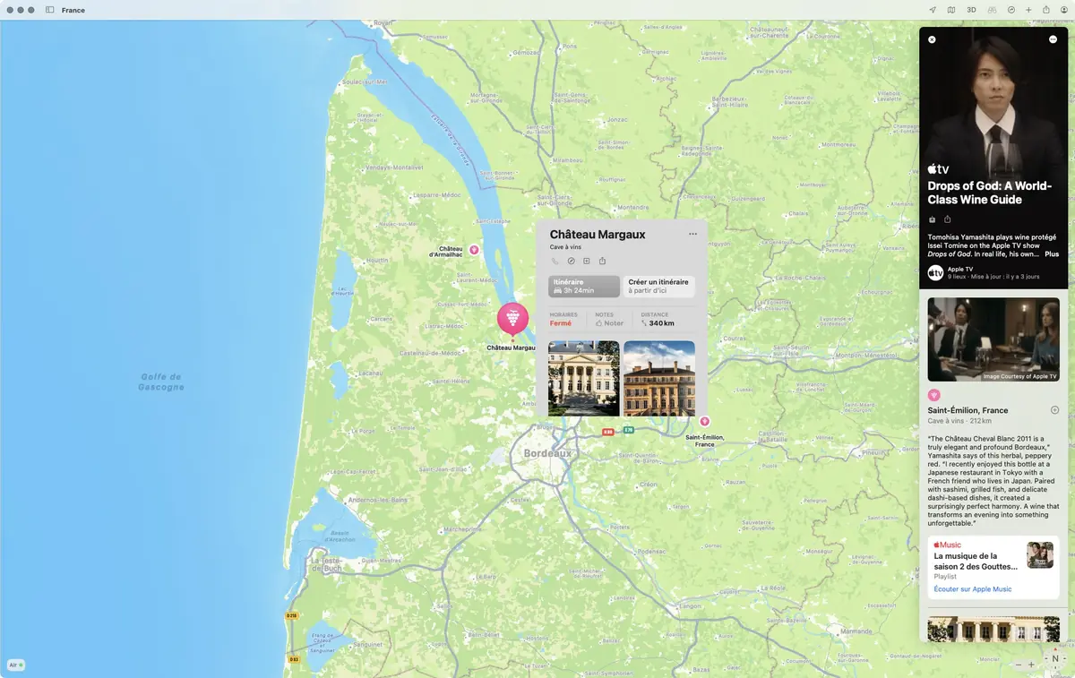 Apple Plans Gouttes de Dieu