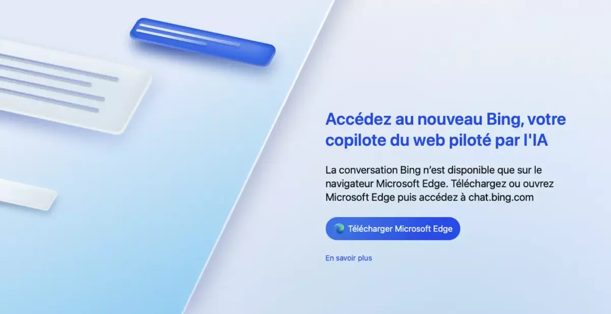 Bing Chat (avec ChatGPT) arrive bientôt sur Safari