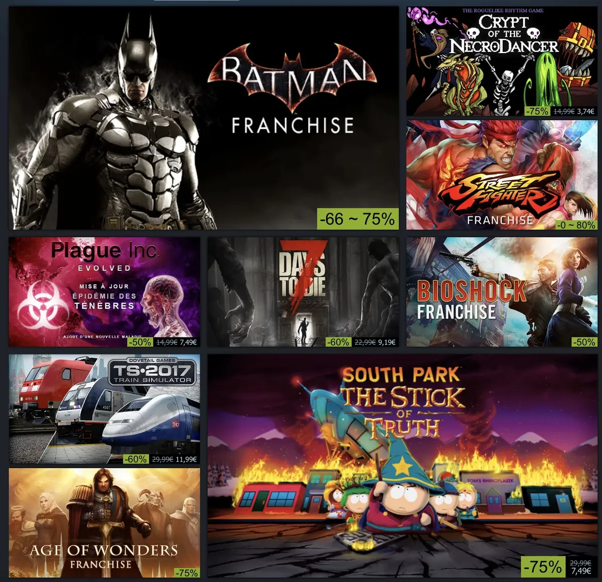 Soldes Steam : Bioshock, Mad Max, MaxPaynes, Batman...