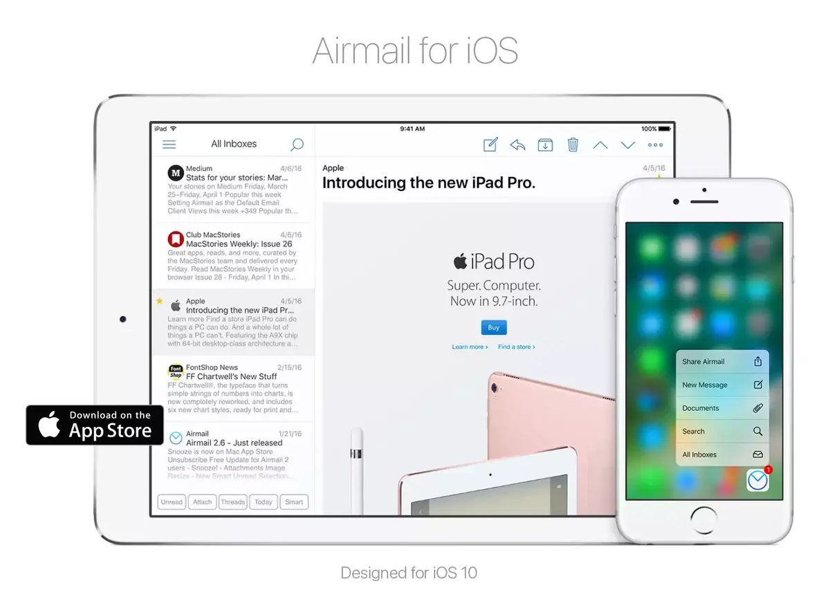 Airmail s'équipe de nouvelles fonctionnalités : actions personnalisées, Workflow, Bear etc