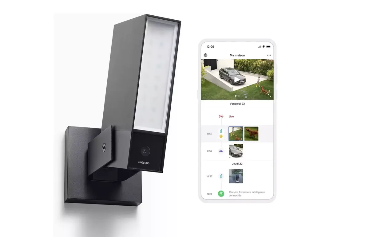 Netatmo caméra extérieure HomeKit meilleure prix promo pas cher