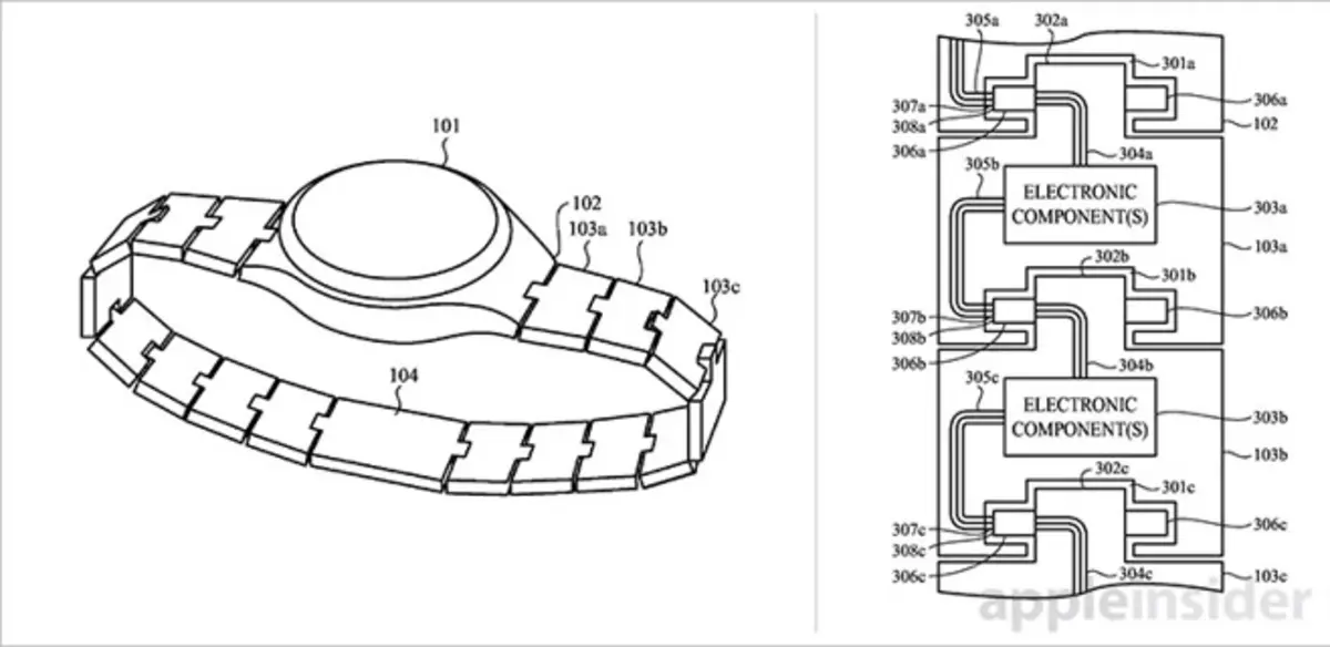 取り外し可能なコンポーネントを使用して Apple Watch をアップグレードする特許