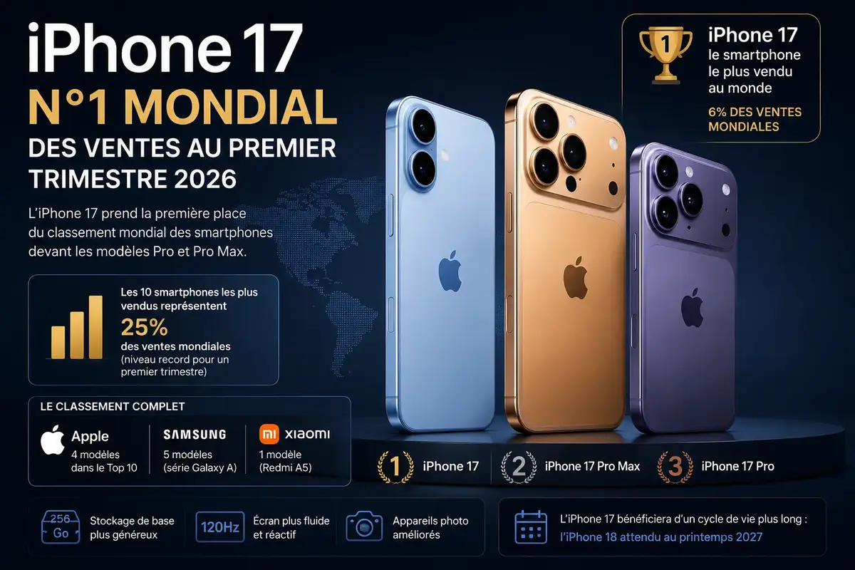 iPhone 17 ventes Counterpoint