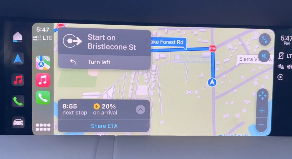 iOS 17 va afficher la disponibilité des bornes de recharge dans CarPlay / Maps