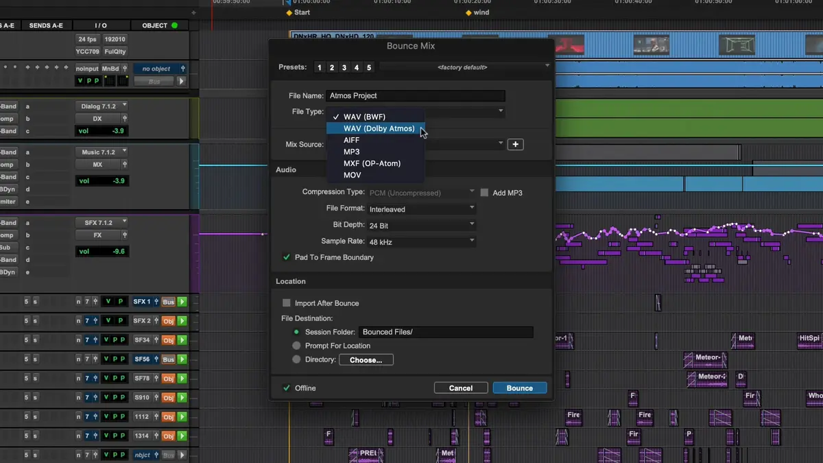 Pro Tools 2022.06 améliore la gestion des projets en Dolby Atmos