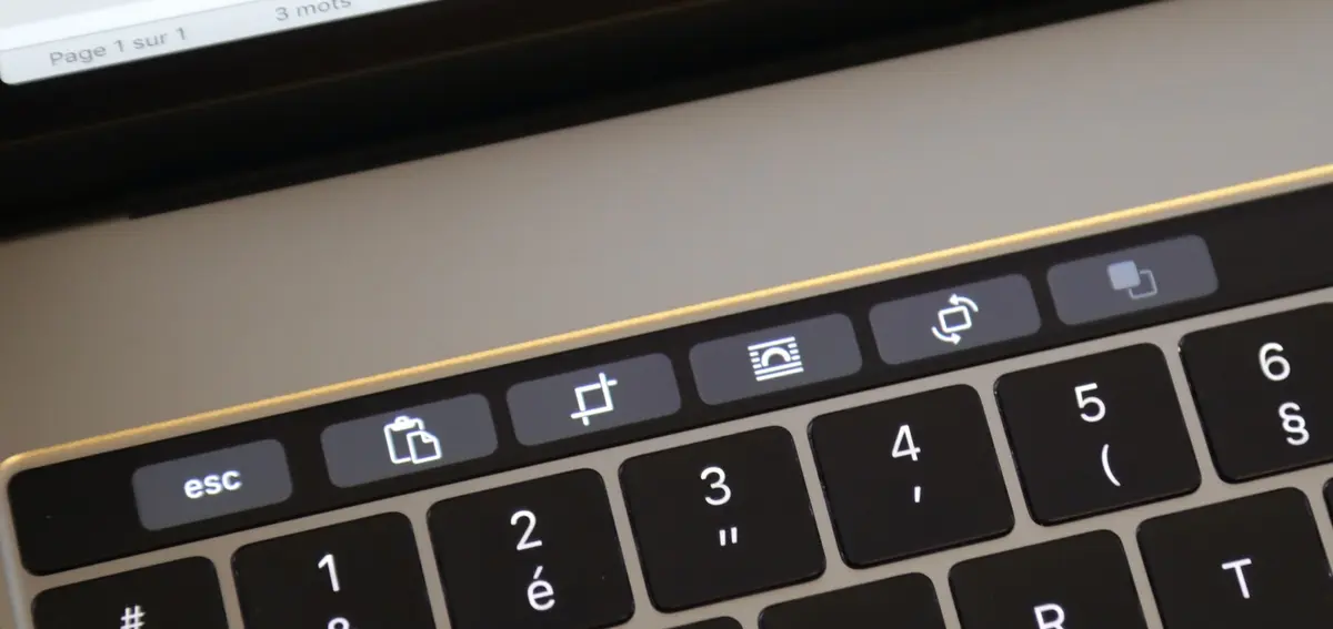 Touch Bar dans Office 2016 : une intégration basique mais efficace (photos)