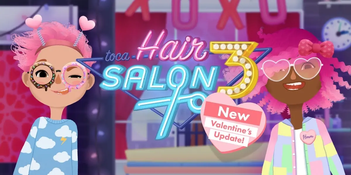 Toca Hair Salon 3 s'offre une coupe de cheveux (et des accessoires) pour la Saint Valentin