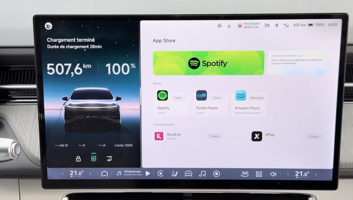 Test des &eacute;crans du XPeng G6 2026&nbsp;: sentinelle, XCombo... &agrave; la hauteur de Tesla&nbsp;!