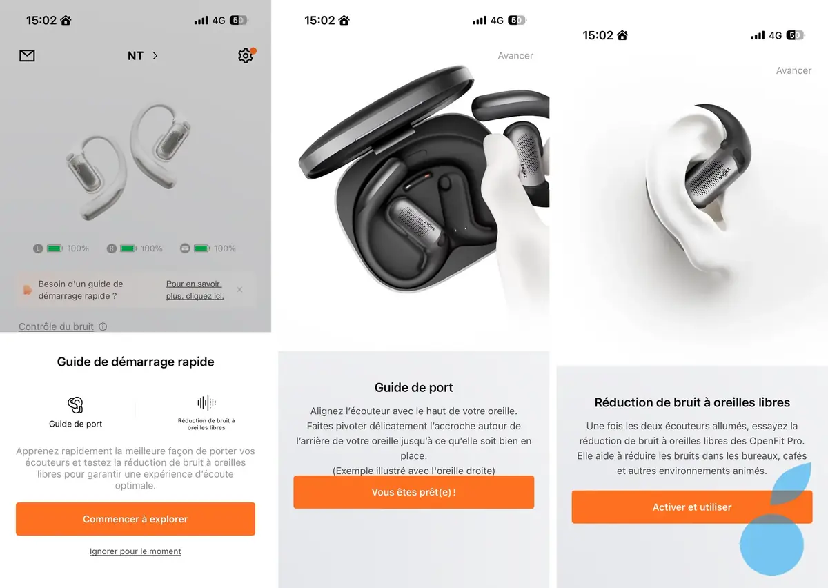 Petit guide lors de la 1&egrave;re utilisation