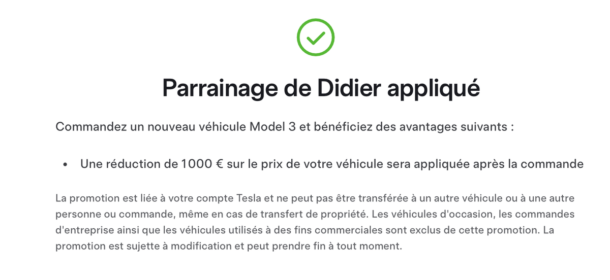 De 1000 à 5000€ à gagner pour les clients Tesla, via le nouveau parrainage