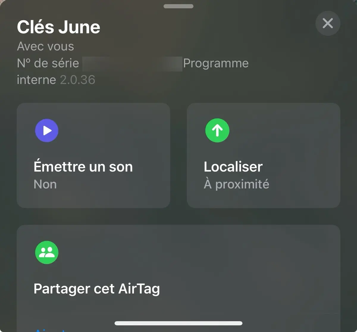 Un nouveau firmware pour les AirTags