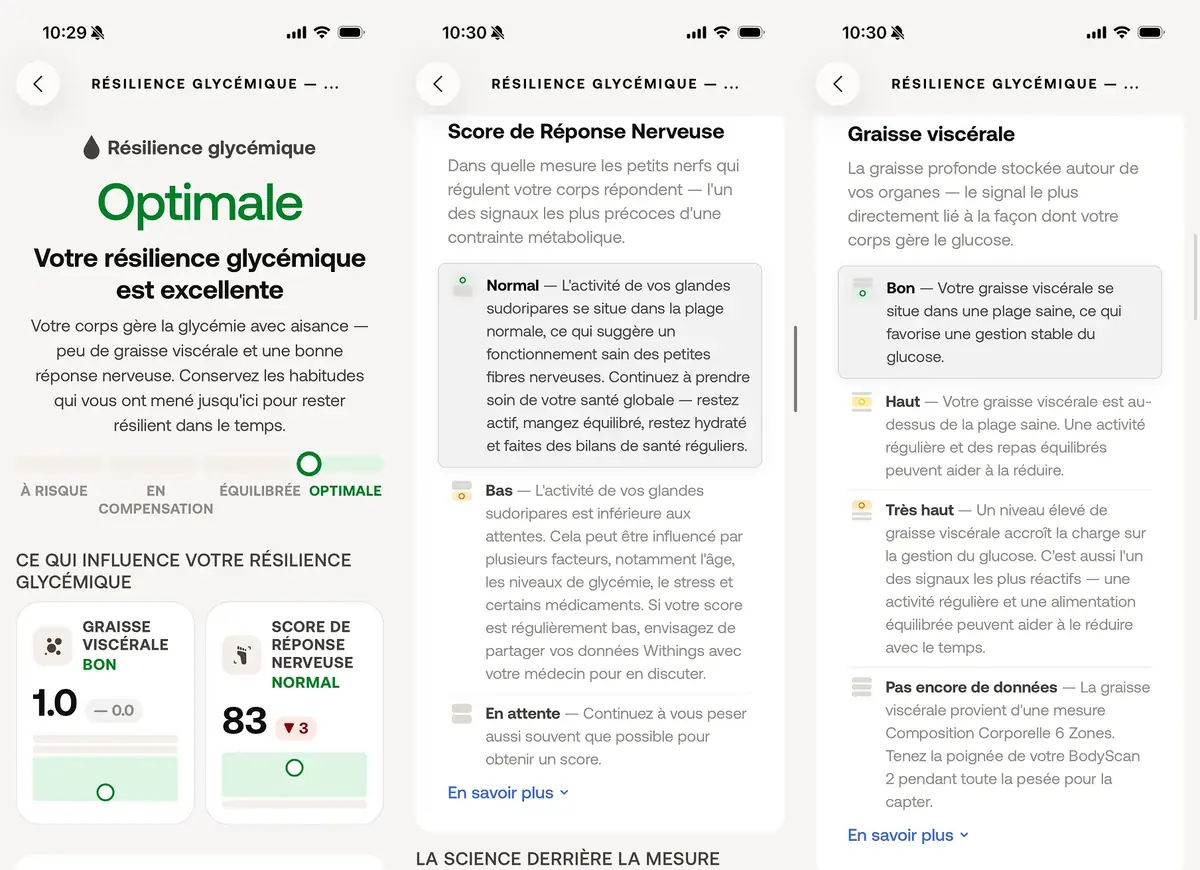 La Withings BodyScan 2 va d&eacute;sormais surveiller votre "r&eacute;silience glyc&eacute;mique"