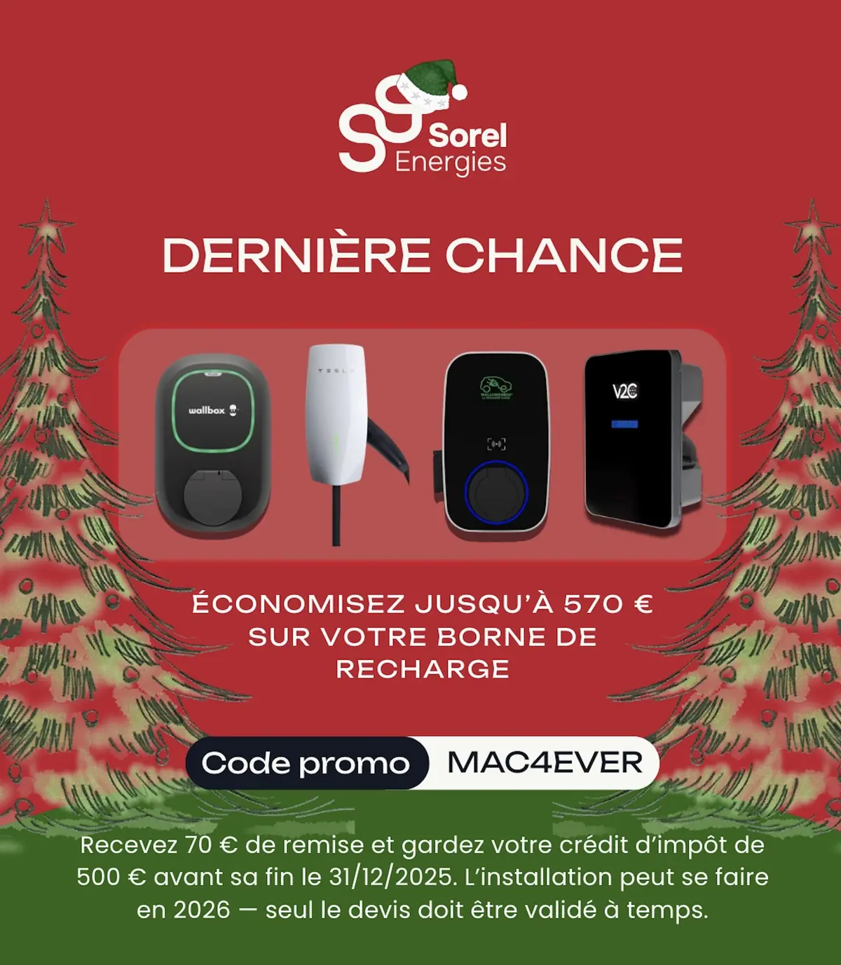 Fin du cr&eacute;dit d'imp&ocirc;t en France pour les bornes de recharge&nbsp;: signez votre devis avant fin 2025&nbsp;!