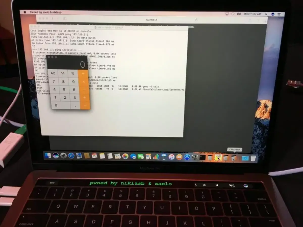 Pwn2Own 2017: האקרים משתלטים על סרגל המגע של MacBook Pro (תמורת 35,000 $)