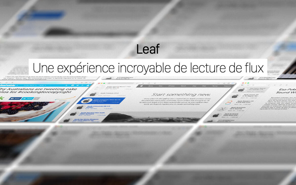 Le lecteur RSS Leaf est disponible gratuitement (au lieu de 10€) sur Mac