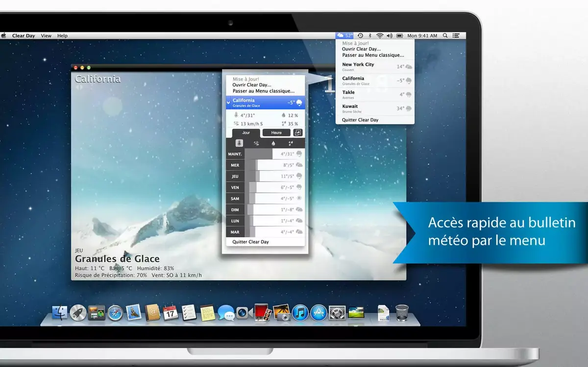 Clear Day : la météo animée à moitié prix sur Mac