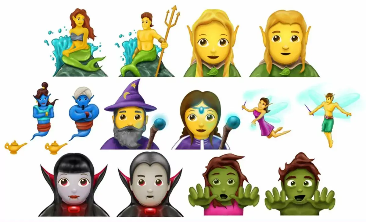 Les émoji sirènes, elfes, vampires et zombies débarquent cet été sur les iPhone