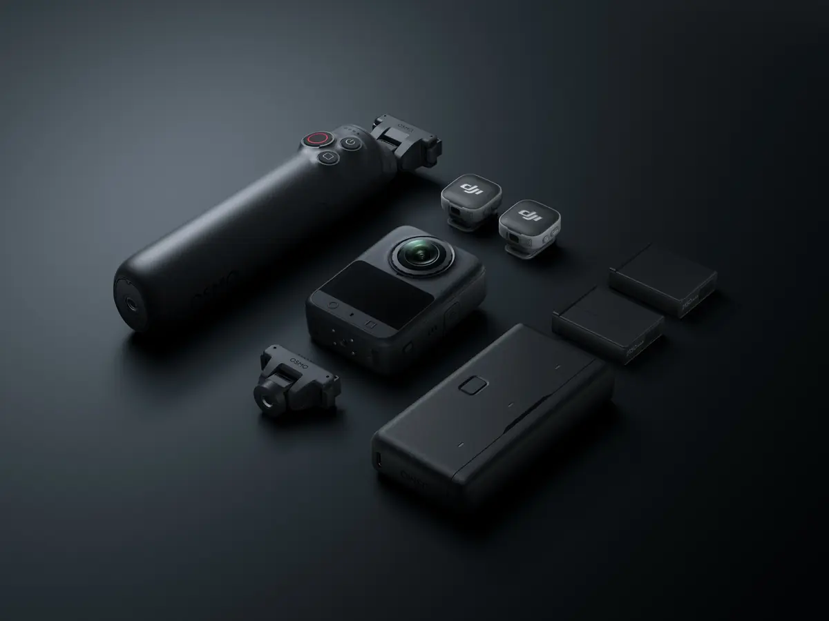 DJI d&eacute;gaine l'Osmo 360 II avec un capteur 1 pouce et de l'IA nocturne, pour d&eacute;tr&ocirc;ner Insta360