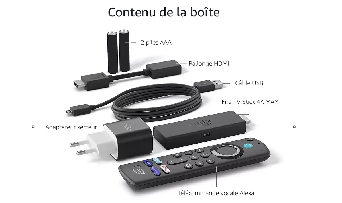 L'excellent Fire TV Stick 4K Max à 37€, son meilleur prix (4K HDR10+, Dolby Atmos/Dolby Vision)