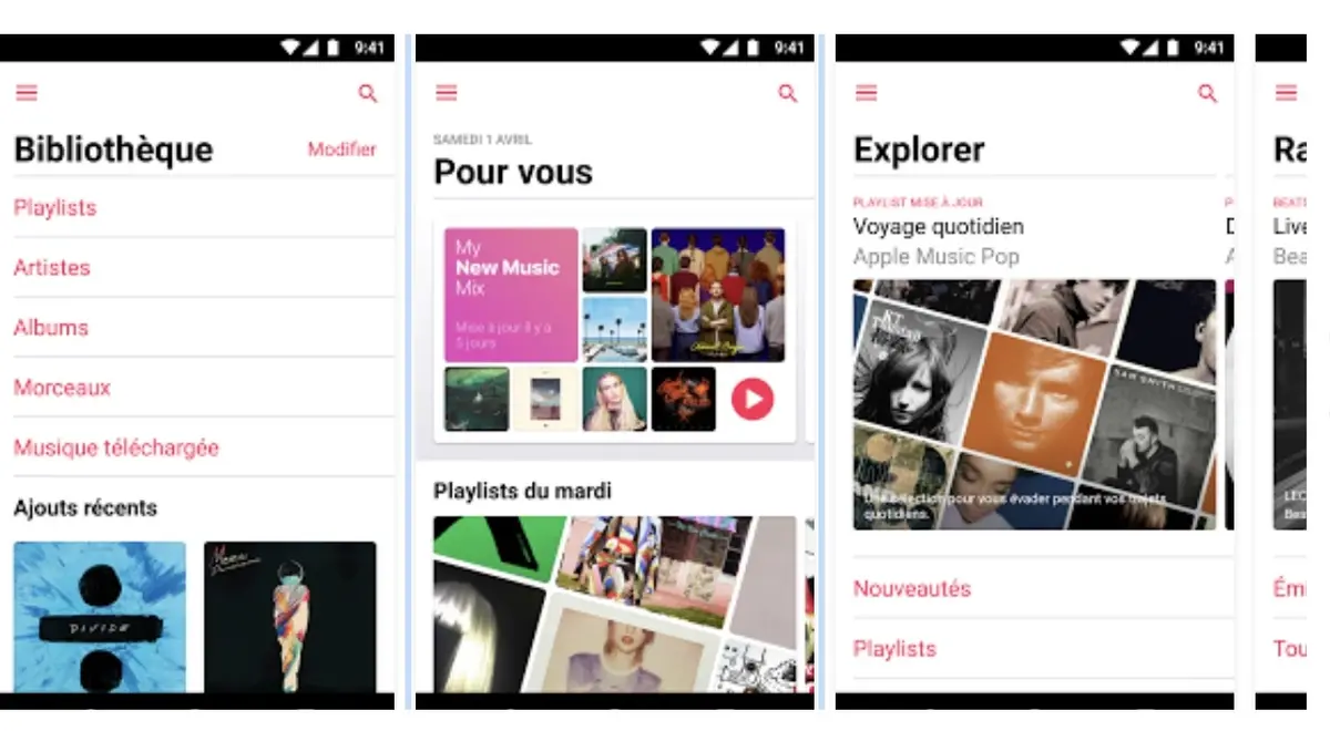 Apple Music pour Android adopte un look "iOS 10"