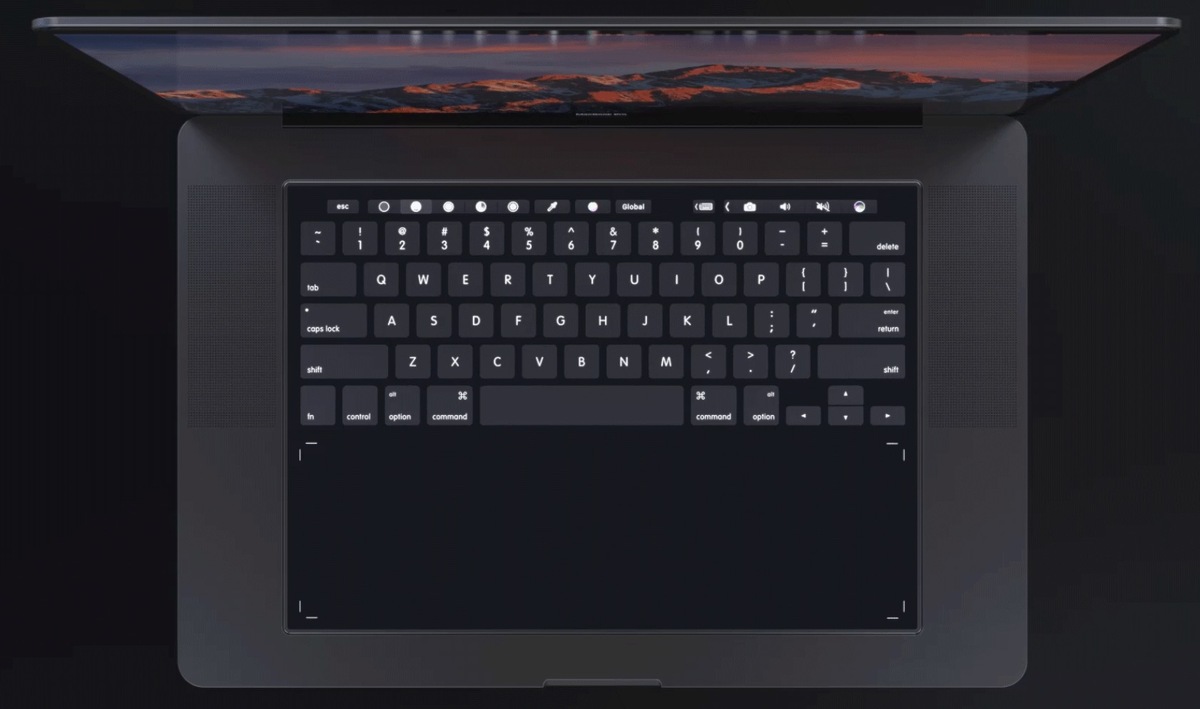 Concept : et si le MacBook Pro adoptait un clavier entièrement tactile ?