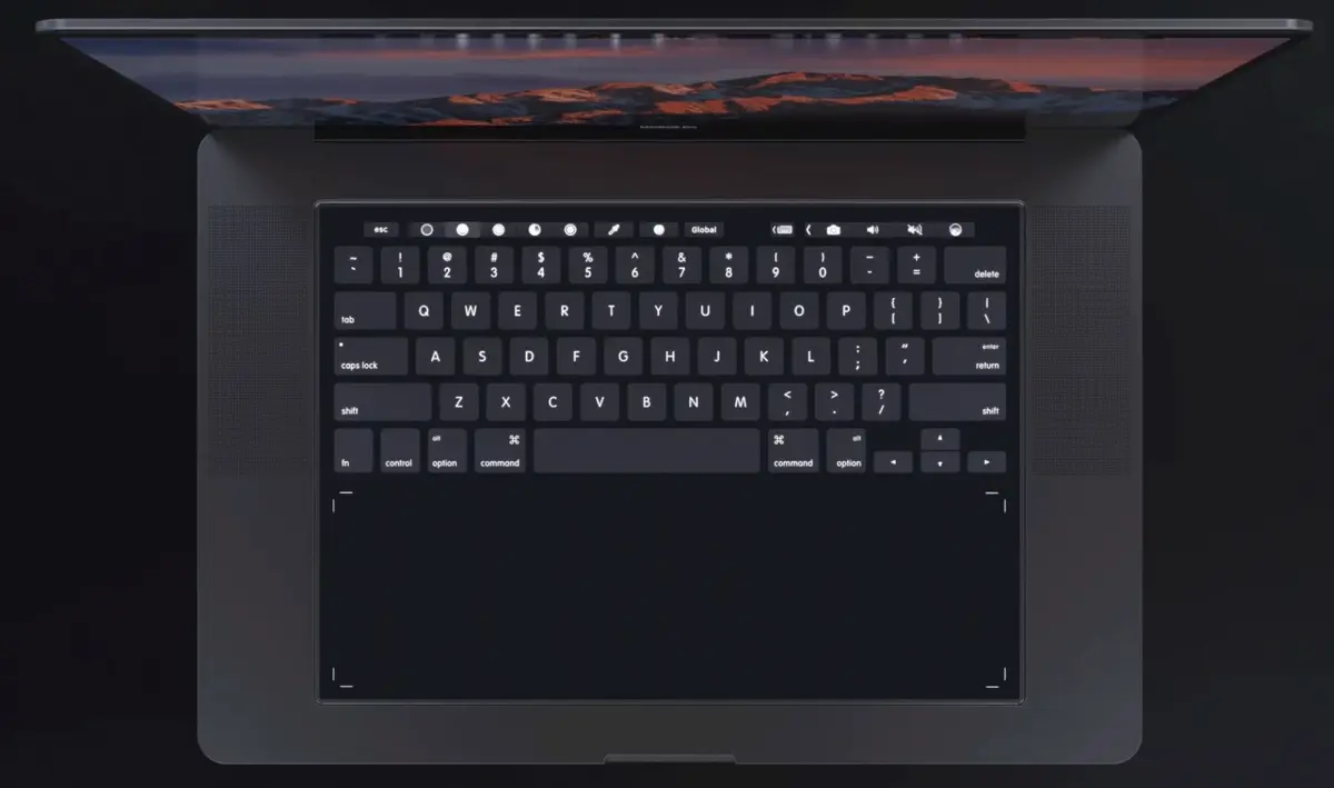 Concept : et si le MacBook Pro adoptait un clavier entièrement tactile ?