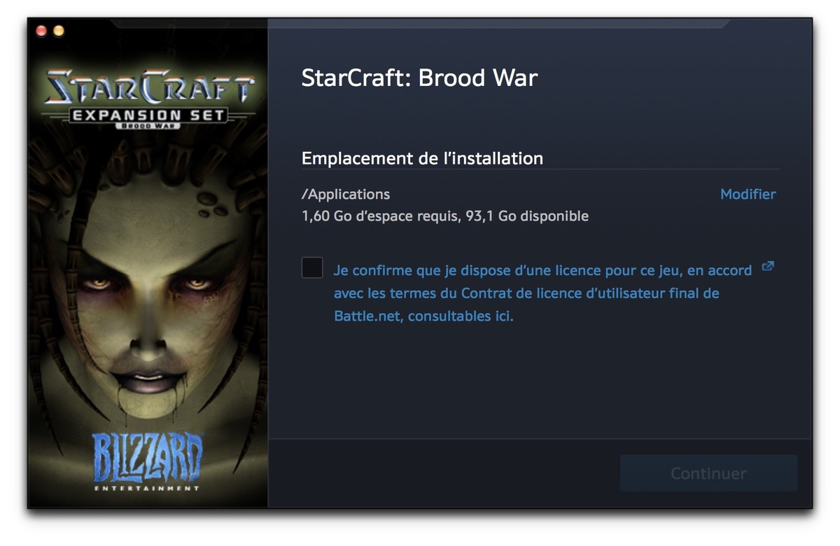 Avant la version 4k, StarCraft/Brood War est gratuit pour macOS Sierra (MAJ 1.18)