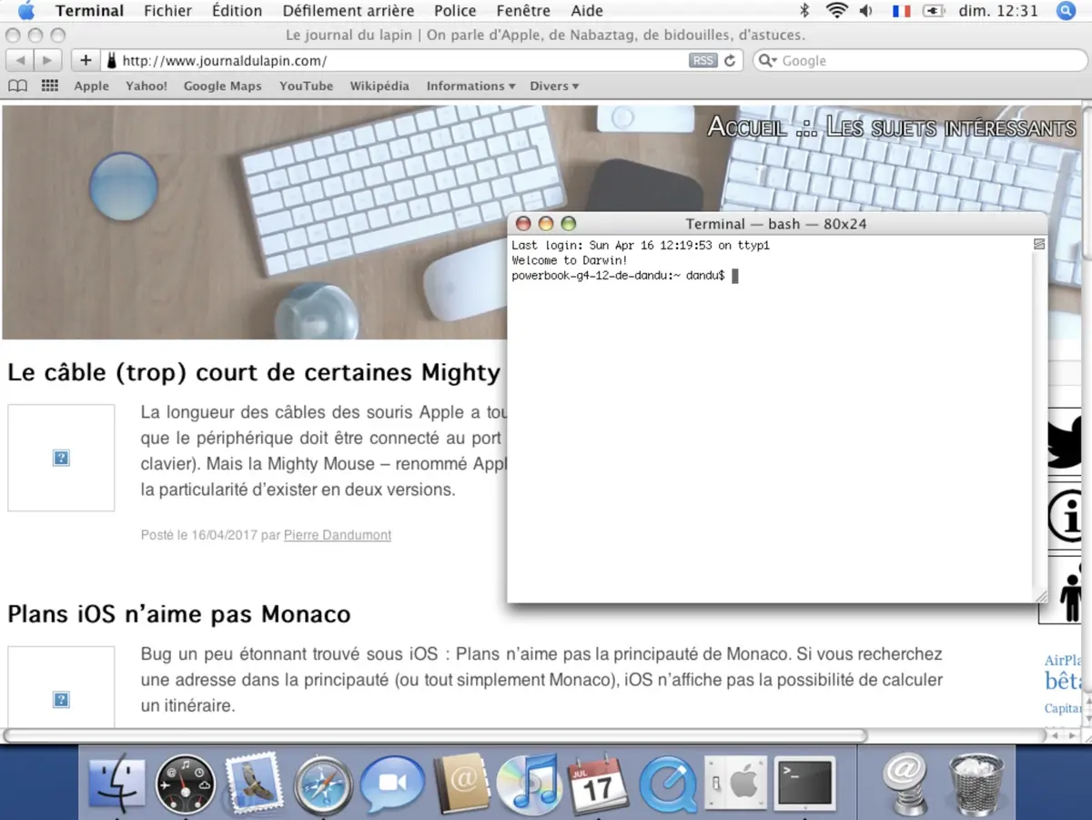 Insolite : quand Apple avait placé une grosse goutte d'eau dans Mac OS X