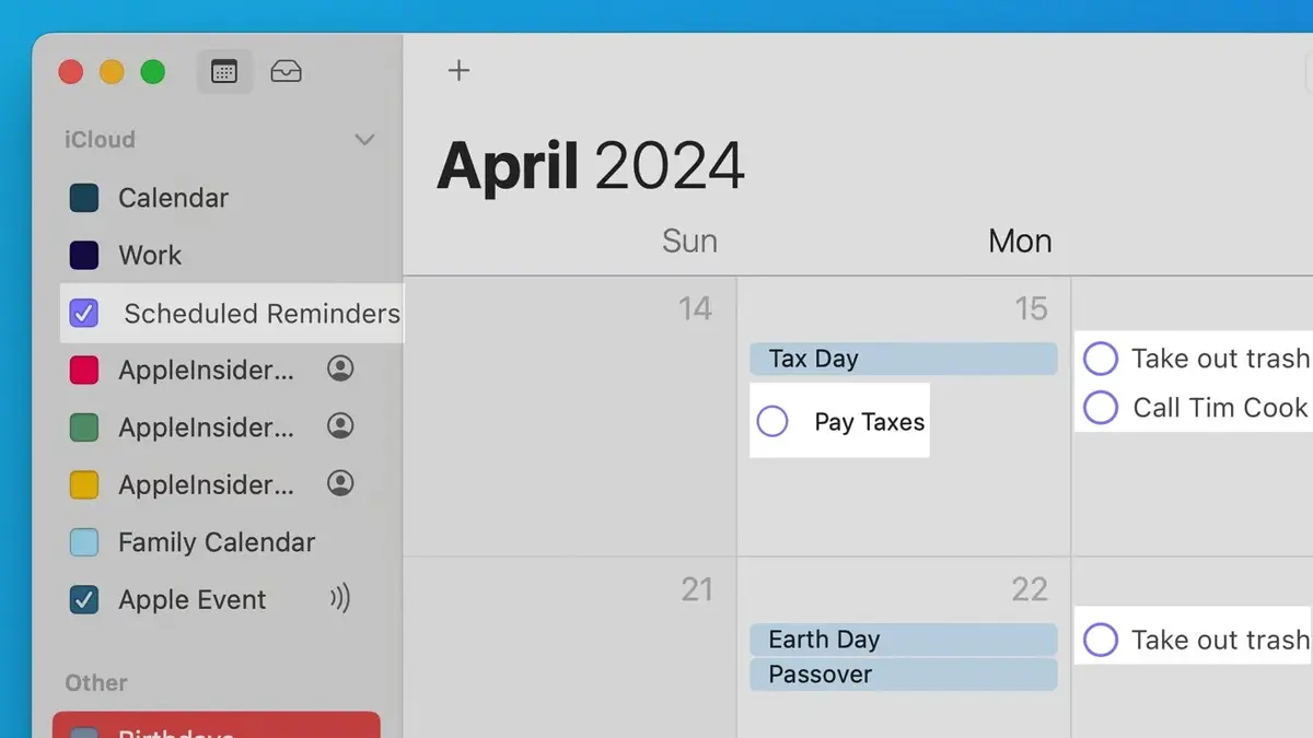 L’app Calendrier optimisée avec iOS 18 et macOS 15