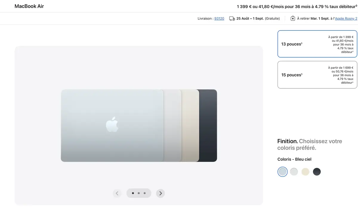 Pourquoi le MacBook Air est en rupture de stock&nbsp;?