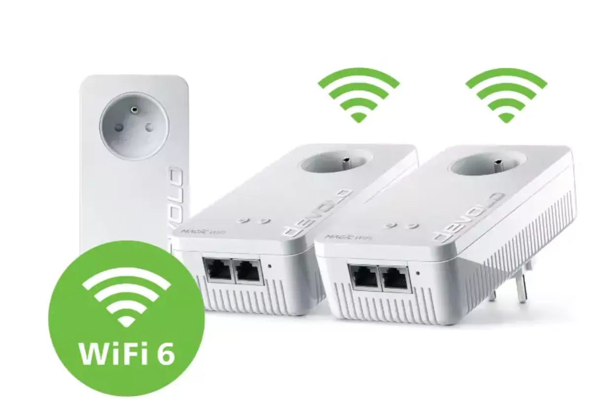 בדוק express du kit CPL/Wi-Fi 6 Mesh Magic 2 de Devolo