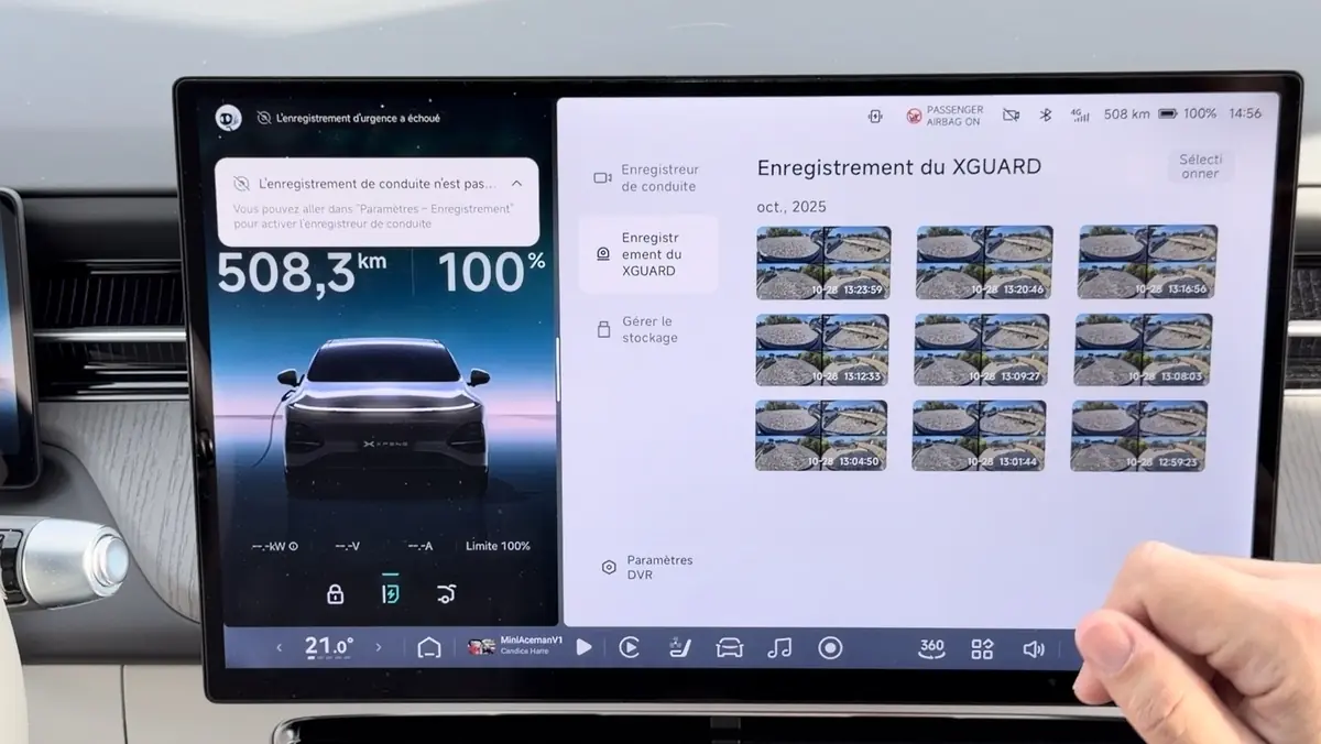 Test des &eacute;crans du XPeng G6 2026&nbsp;: sentinelle, XCombo... &agrave; la hauteur de Tesla&nbsp;!