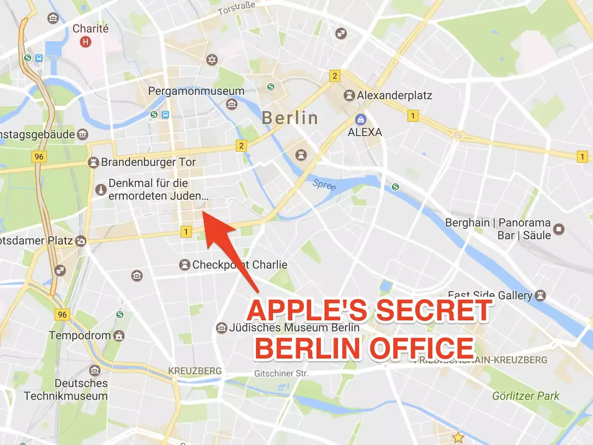 Projet Titan : le bureau secret d'Apple à Berlin aurait été localisé