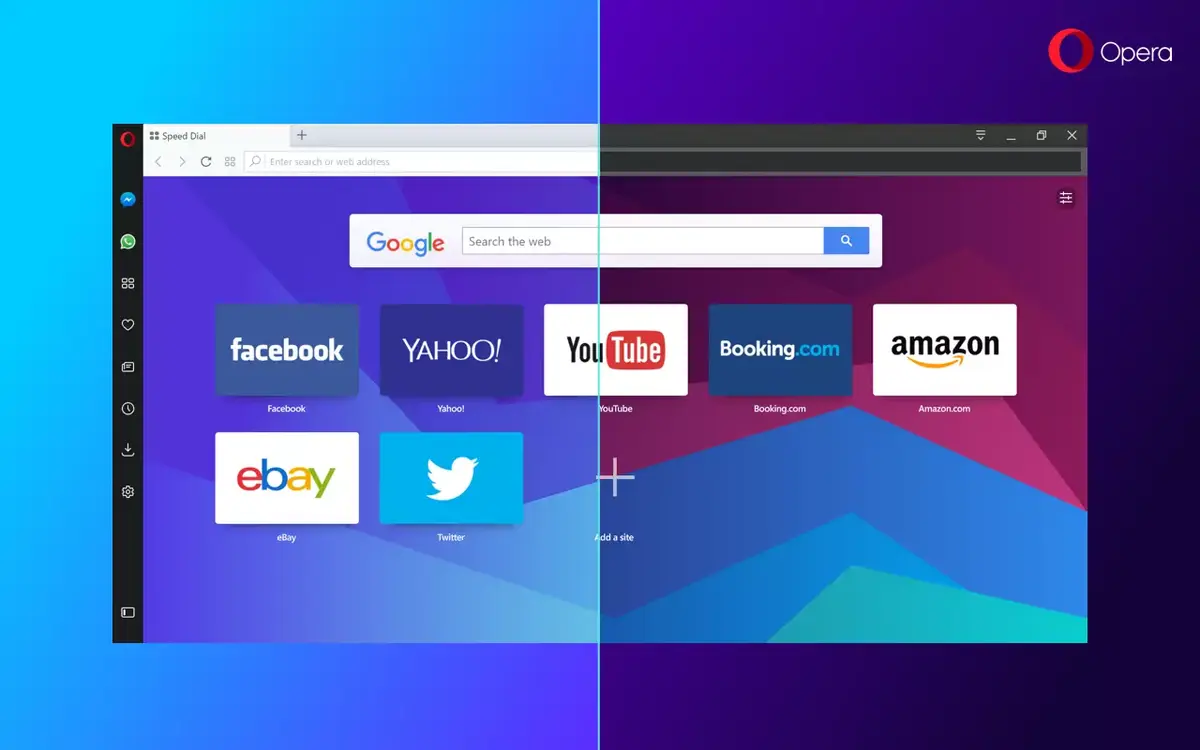 Opera 45 se met aux réseaux sociaux avec des intégrations Messenger, WhatsApp et Telegram