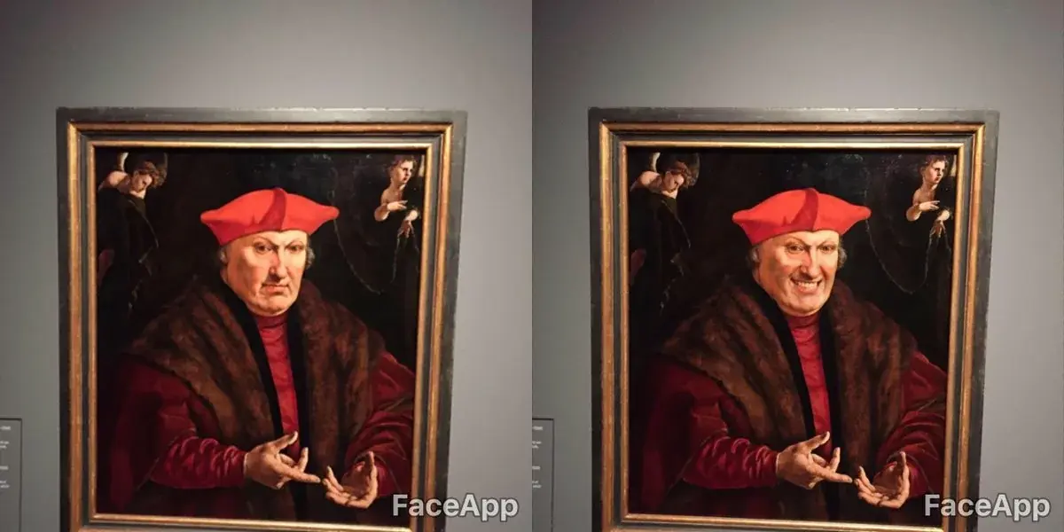 Insolite : des oeuvres d'art retrouvent la pêche grâce à FaceApp