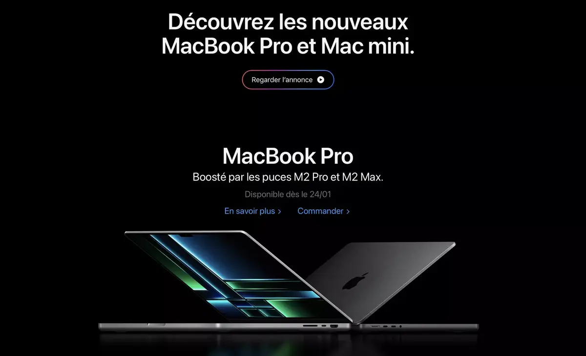 MacBook Pro, Mac mini ! La keynote dédiée aux puces M2 Pro/Max est en ligne !