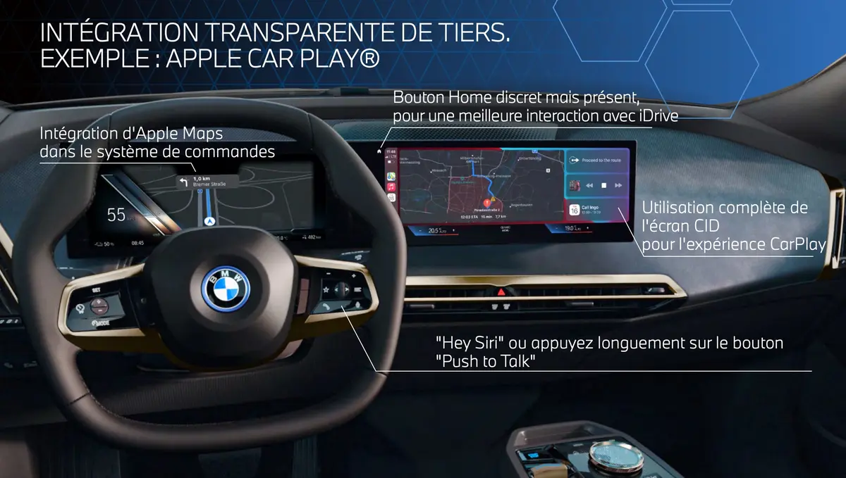 BMW : une meilleure intégration de Plans et de CarPlay à venir