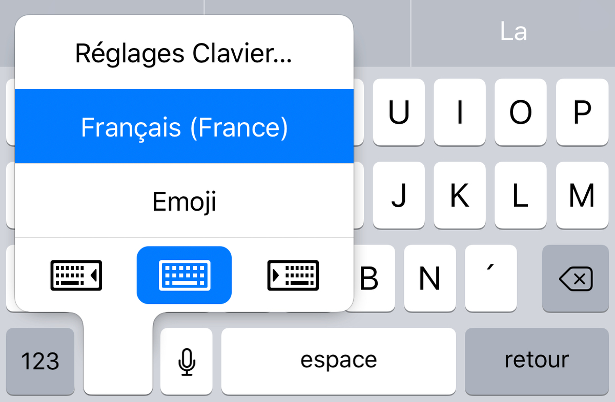 iPhone : le clavier virtuel est utilisable à une main avec iOS 11