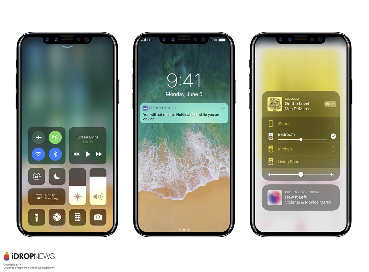 iOS 11 s'installe sur les maquettes d'iPhone 8